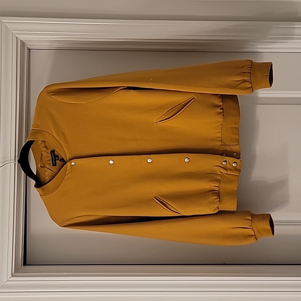 Mustard bomber jacket